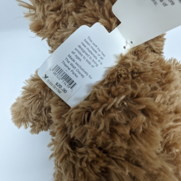 WALT Disney World Pre Duffy Bear With Vintage Tag Tan Plush Hidden Mickey 16" - Picture 3 of 10